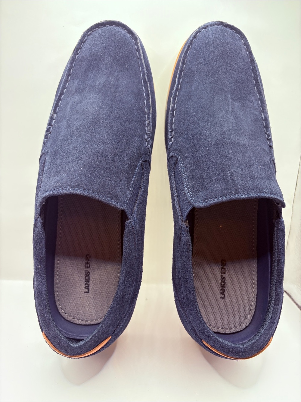 Men's Navy Suede Mocassins  Loafers